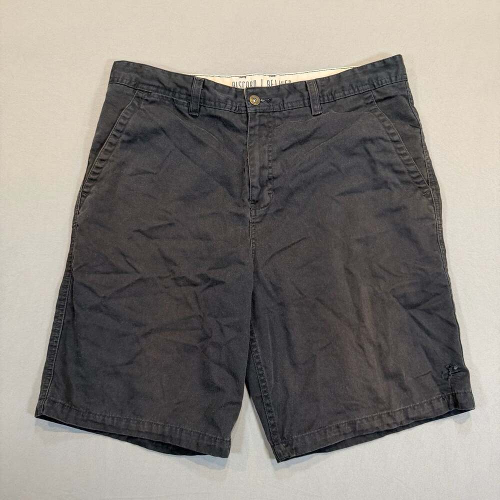 Freeworld Discord Relaxed Shorts Size 34 Black Cotton Blend